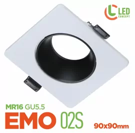 Світильник точковий PC EMO 02S MR16 біло-чорний LED CONCEPT