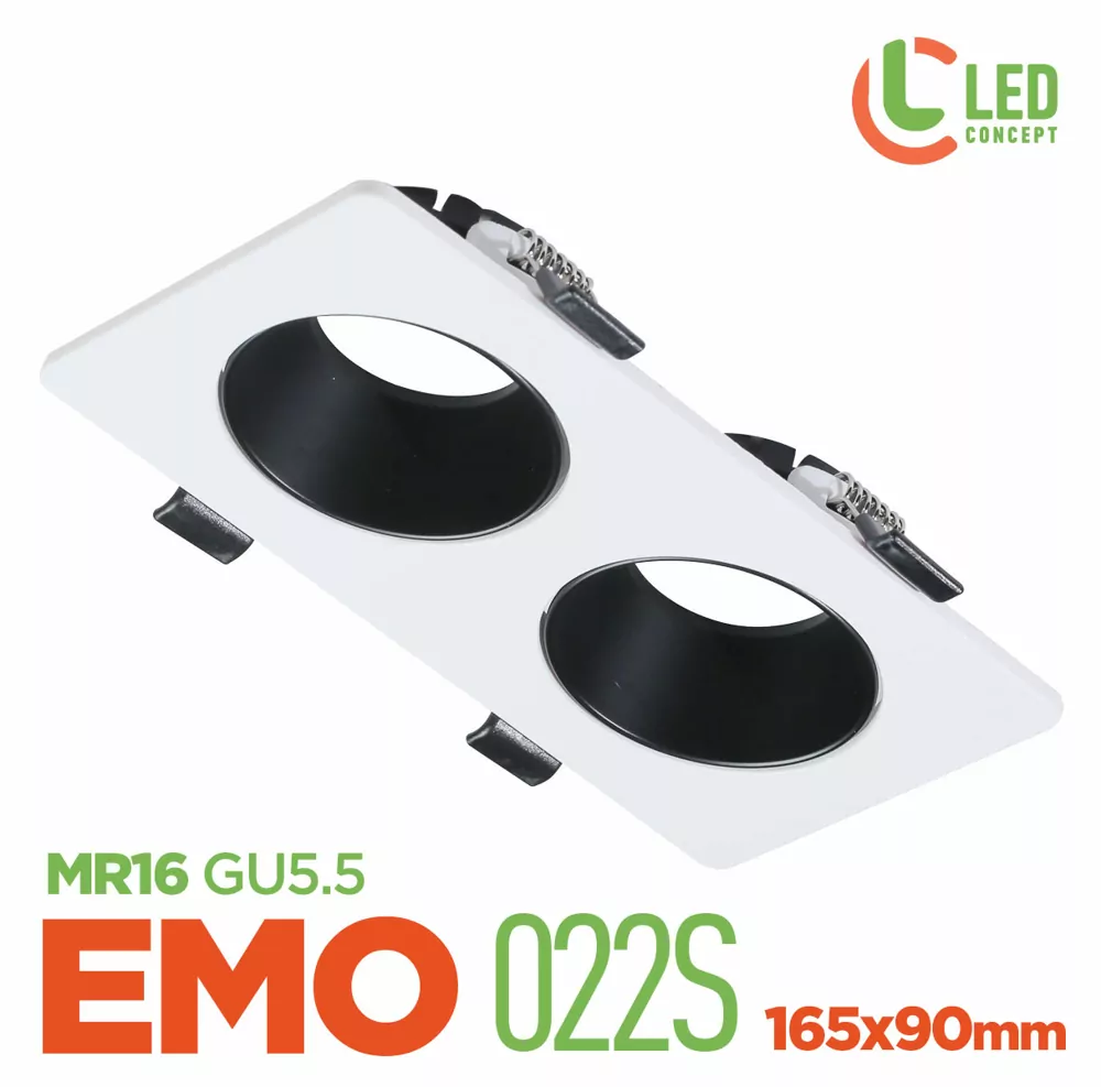 Світильник точковий PC EMO 022S MR16 біло-чорний LED CONCEPT