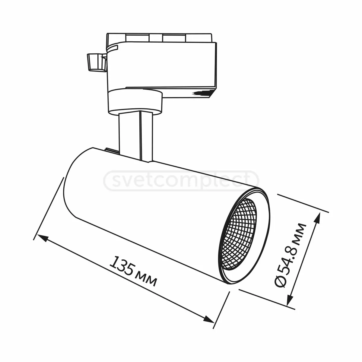 Трековий свiтильник LED GALWAY 12W 4200K BK LED CONCEPT