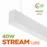 Підвіс лінійний LED STREAM L012 40W 4000K білий LED CONCEPT