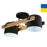 Стельовий світильник KONVALIA CRL160 E27 2x40W WOOD чорний LIGHT SET