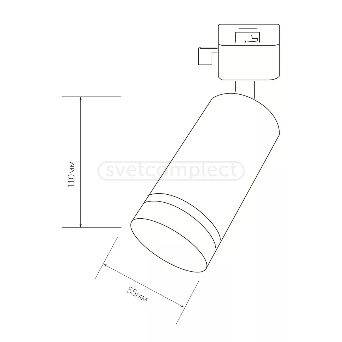 Свiтильник трековий SHYPIT TR 5511 GU10 BK LIGHT SET