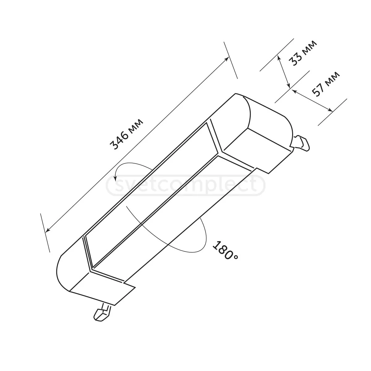 Свiтильник трековий  LED BUG TR LINE 20W 4500K WH LIGHT SET