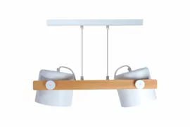 Стельовий підвіс KONVALIA RL 160 E27 2x40W WOOD білий LIGHT SET