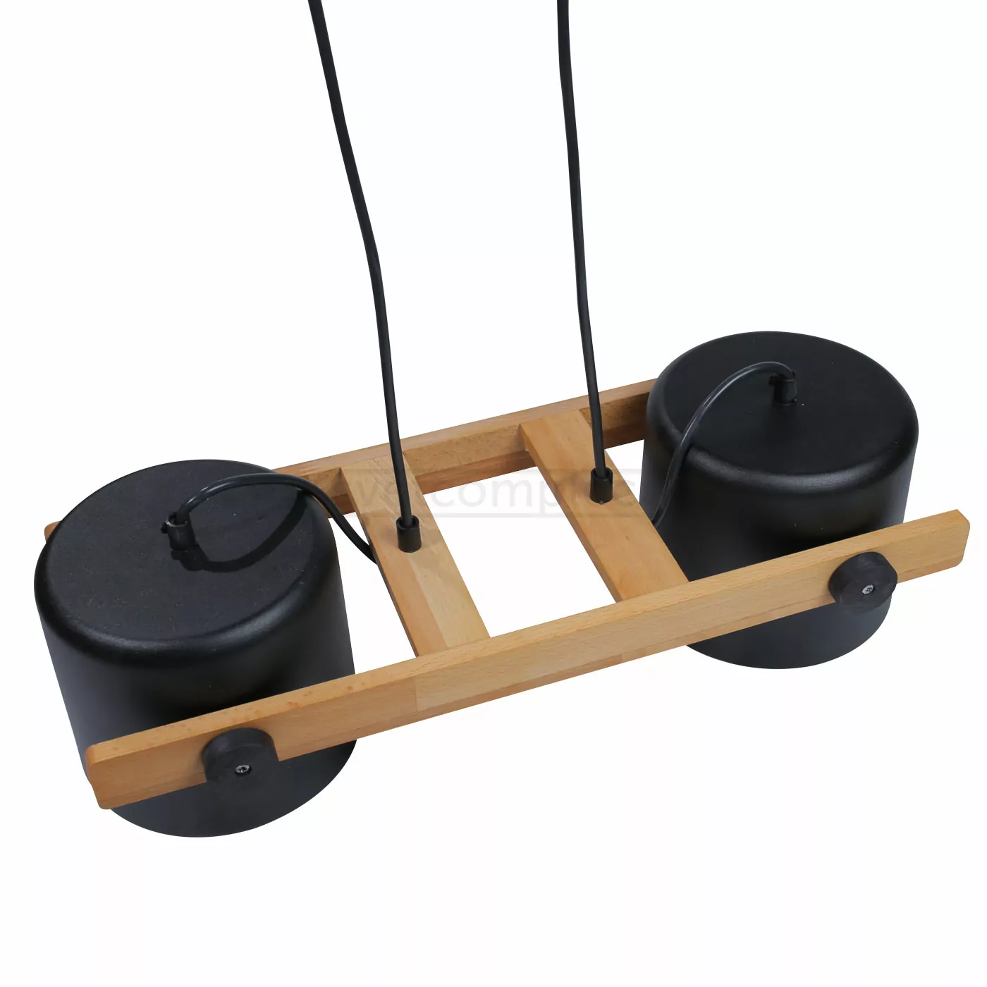 Стельовий підвіс KONVALIA RL 160 E27 2x40W WOOD чорний LIGHT SET