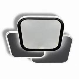 Світильник DNISTER LED 3S 80W RC,4970Lm,3000-6500K,485х490x60mm,мет.акрил.пласт.біл.чорн.LIGHT SET