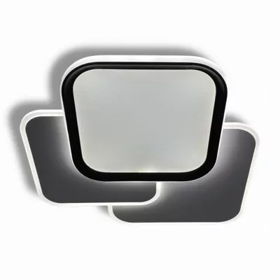 Світильник DNISTER LED 3S 80W RC,4970Lm,3000-6500K,485х490x60mm,мет.акрил.пласт.біл.чорн.LIGHT SET
