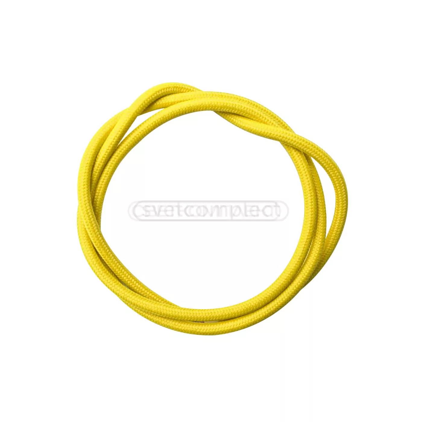 Кабель ПВС 2х0.5 в тканинній обмотці ППВТ жовтий