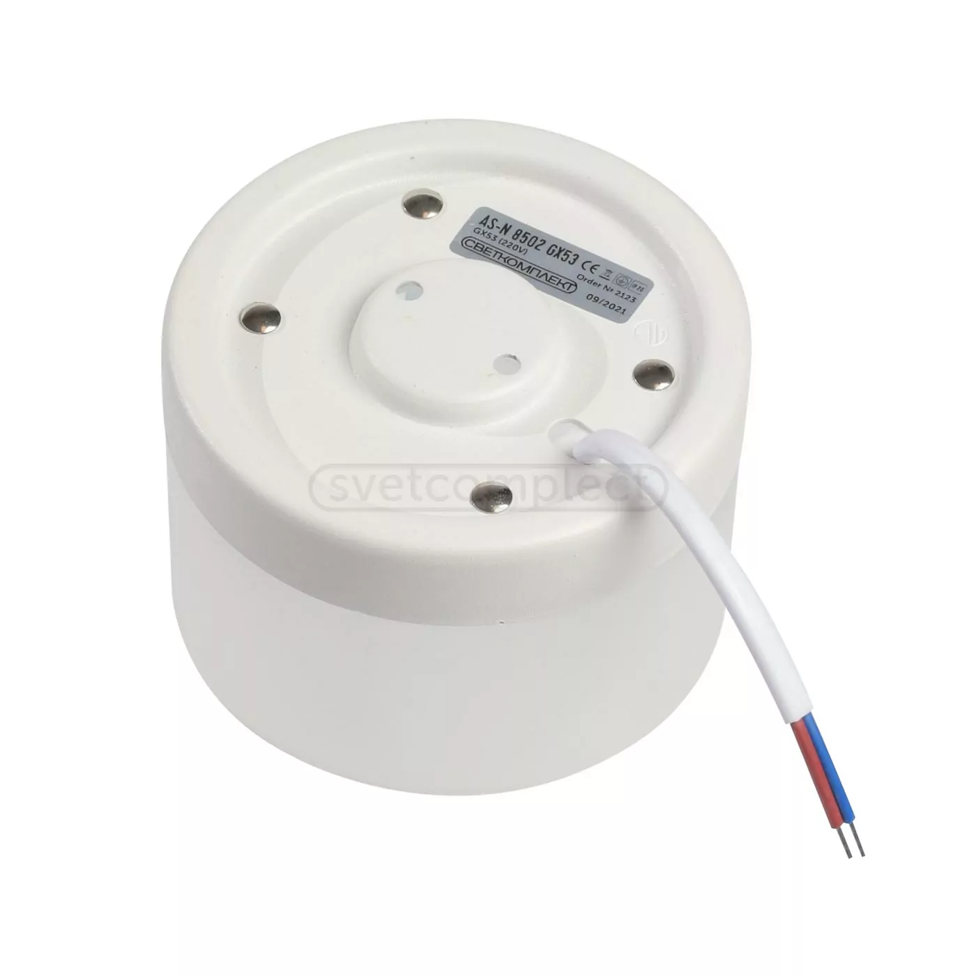 Світильник точковий накладний AS-N 8502 GX53 WH