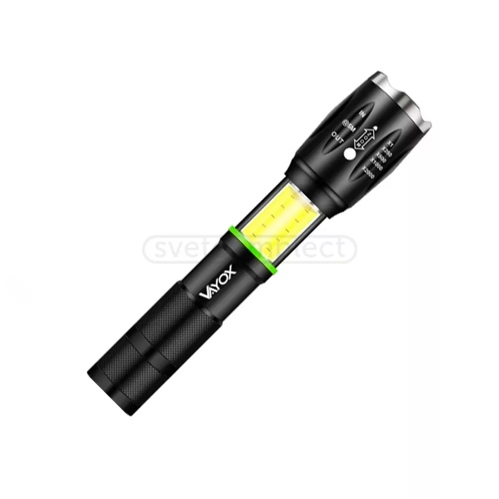 Ліхтар VAYOX LED VA0019 5W+1W 1200mAh