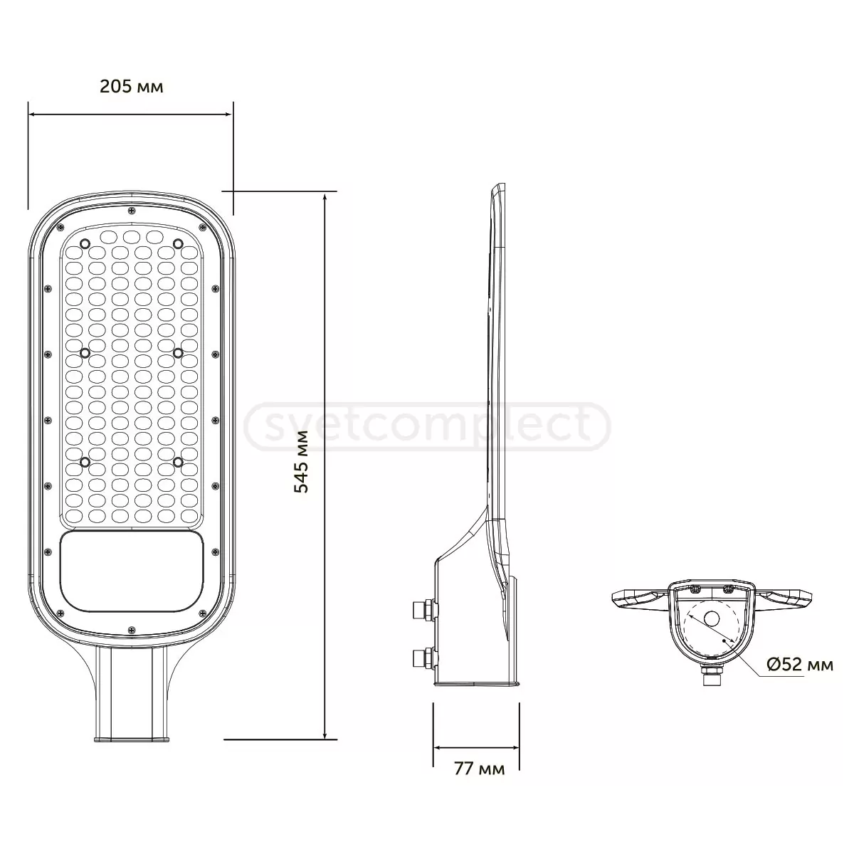 Світильник консольний KELLS LED ST-G 150Вт ІР65