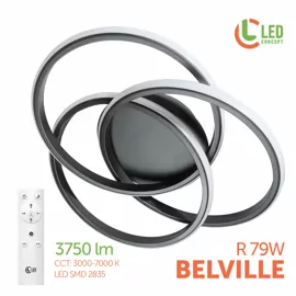 Світильник світлодіодний LED BELVILLE R 79W BK LED CONCEPT