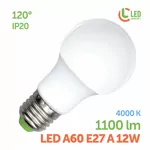 Лампа світлодіодна LED A60 E27 A 12W 4000K LED CONCEPT
