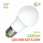 Лампа світлодіодна LED A60 E27 A 15W 3000K LED CONCEPT
