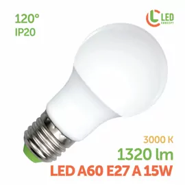 Лампа світлодіодна LED A60 E27 A 15W 3000K LED CONCEPT