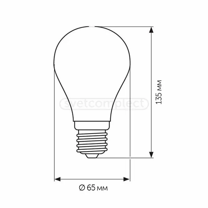 Лампа світлодіодна LED A60 E27 A 15W 4000K LED CONCEPT Лампа світлодіодна LED A60 E27 A 15W 4000K LED CONCEPT