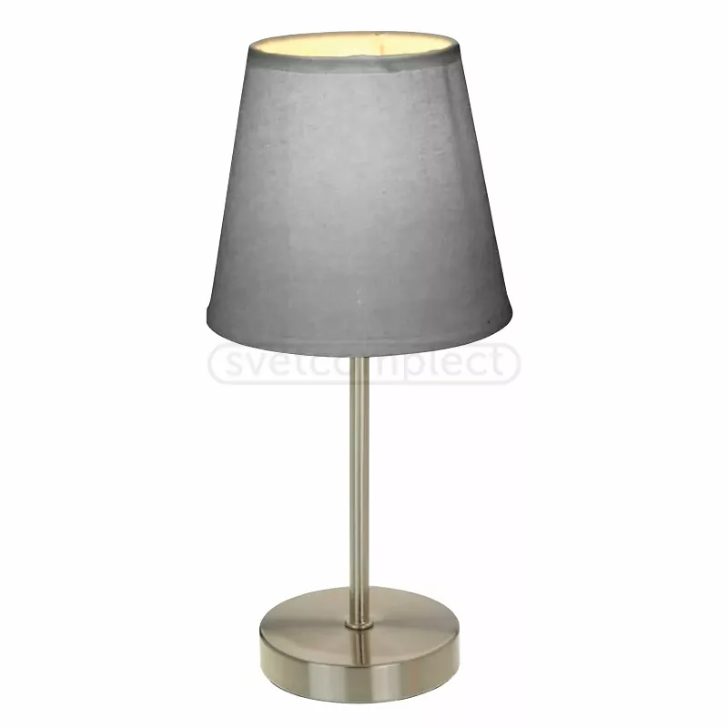 Настільна лампа 1-L 1хЕ14 сіра Action