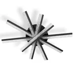 Світильник стельовий GRIM LED R 5 54W RC,4300Lm,3000-6500K,660x900x140mm,мет.акр.чорн.LIGHT SET