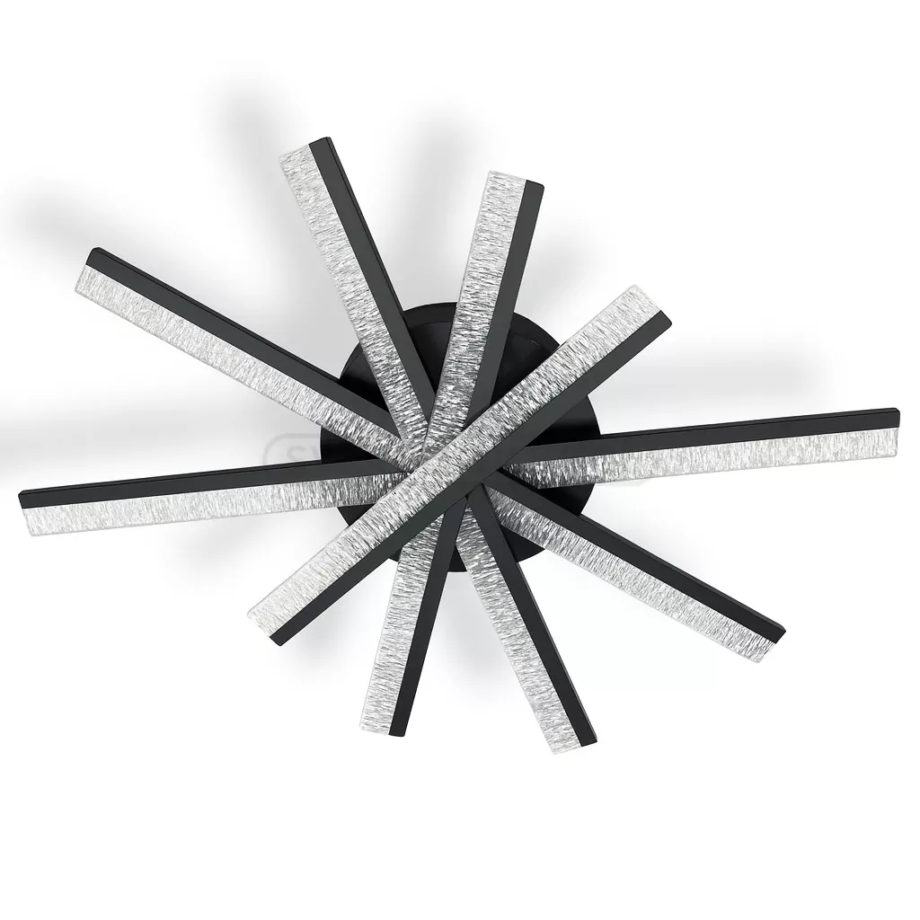 Світильник стельовий GRIM LED R 5 54W RC,4300Lm,3000-6500K,660x900x140mm,мет.акр.чорн.LIGHT SET