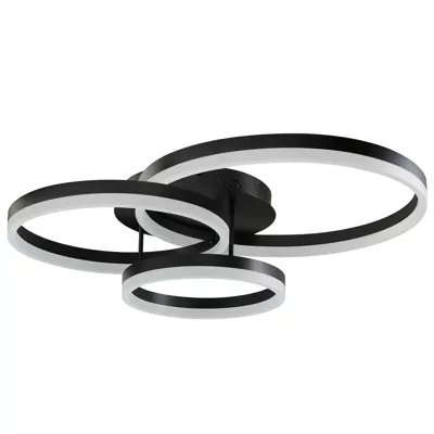 Світильник GALKA LED CL 102W RC 5200Lm,3000-6500К,585х705х175mm,метал/пластик,чорний,LIGHT SET