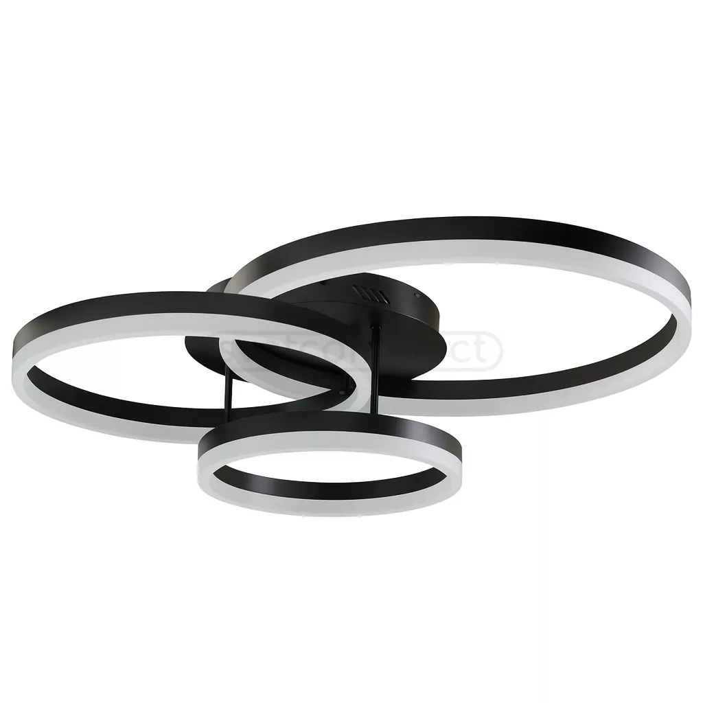 Світильник GALKA LED CL 102W RC 5200Lm,3000-6500К,585х705х175mm,метал/пластик,чорний,LIGHT SET