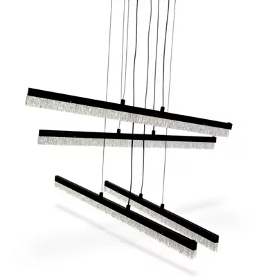 Світильник підвісний GRIM PL-S 4 71W RC,4500Lm,3000-6500K,630x700x1000mm,мет.акр.чор.LIGHT SET