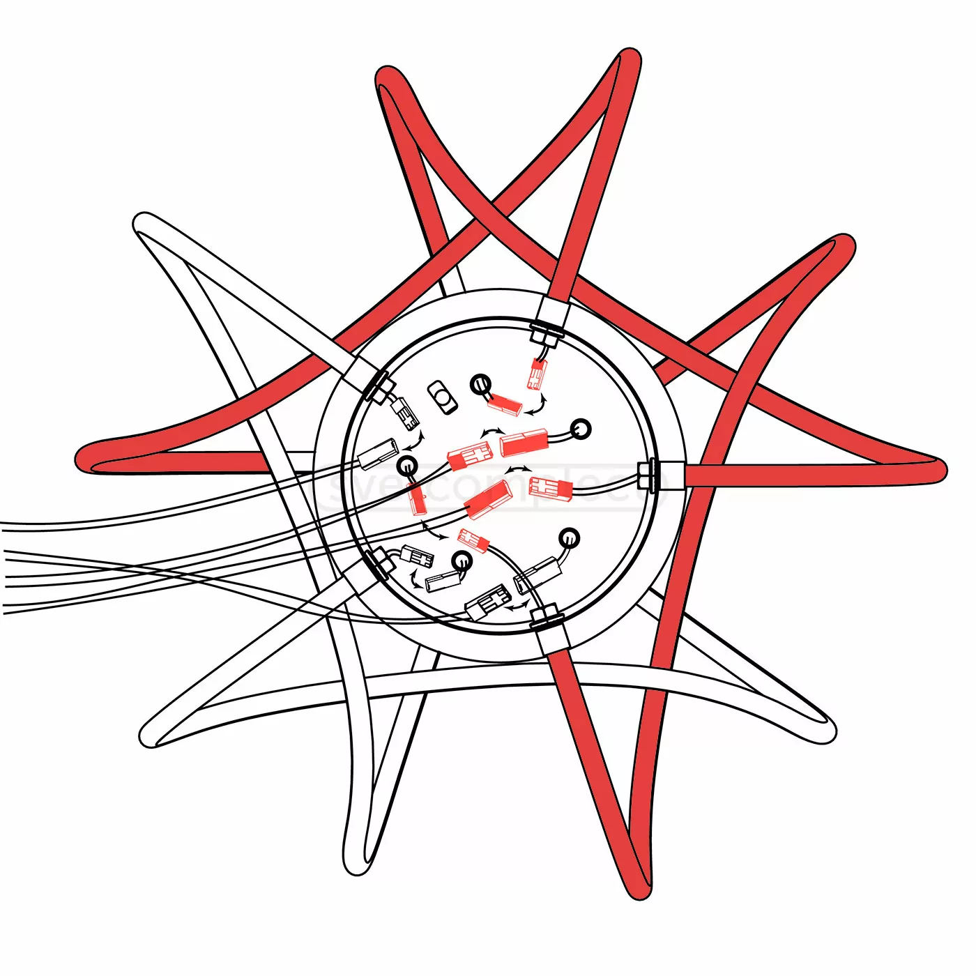Люстра LED STELLA S 480 84W RGB CHR