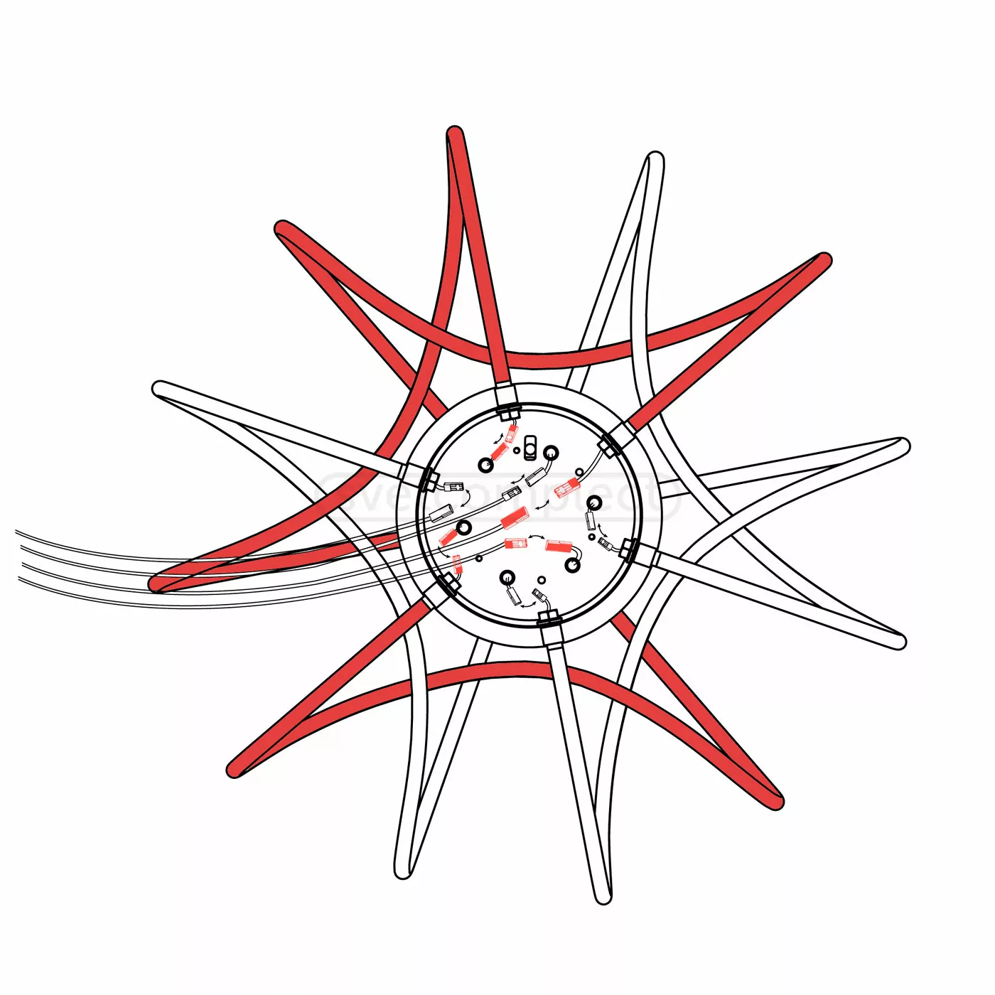 Люстра LED STELLA S 600 119W RGB CHR