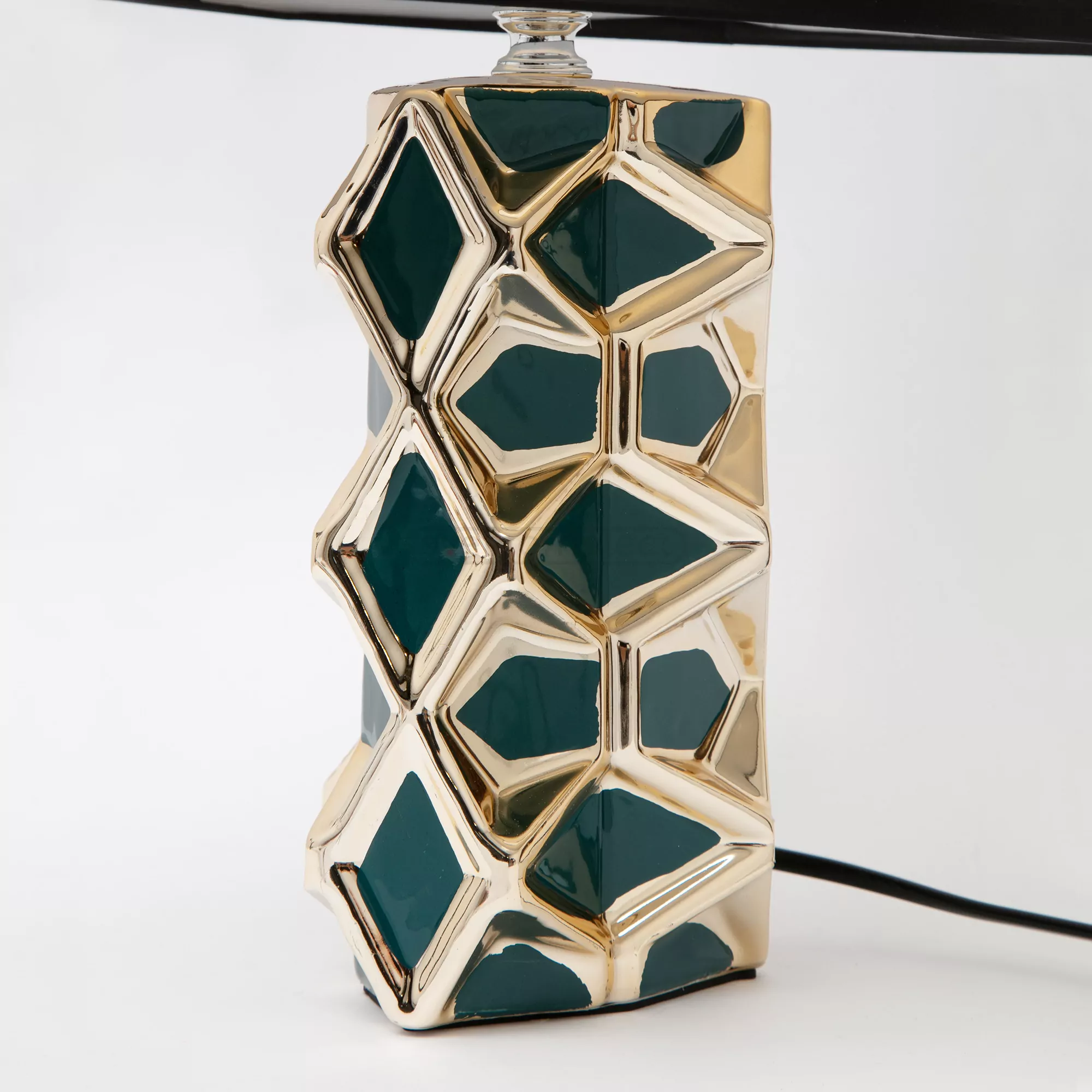 Настільна лампа 1252-GR 1xE14 чорний + золото-зелений, ZUMA LINE