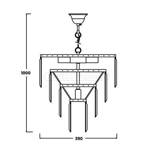 Люстра підвісна AMEDEO 5xE14 max 40Вт ZUMA LINE золото
