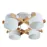 Люстра стельова KONVALIA CRL 160 4xE27 40W,метал/дерево,білий LIGHT SET