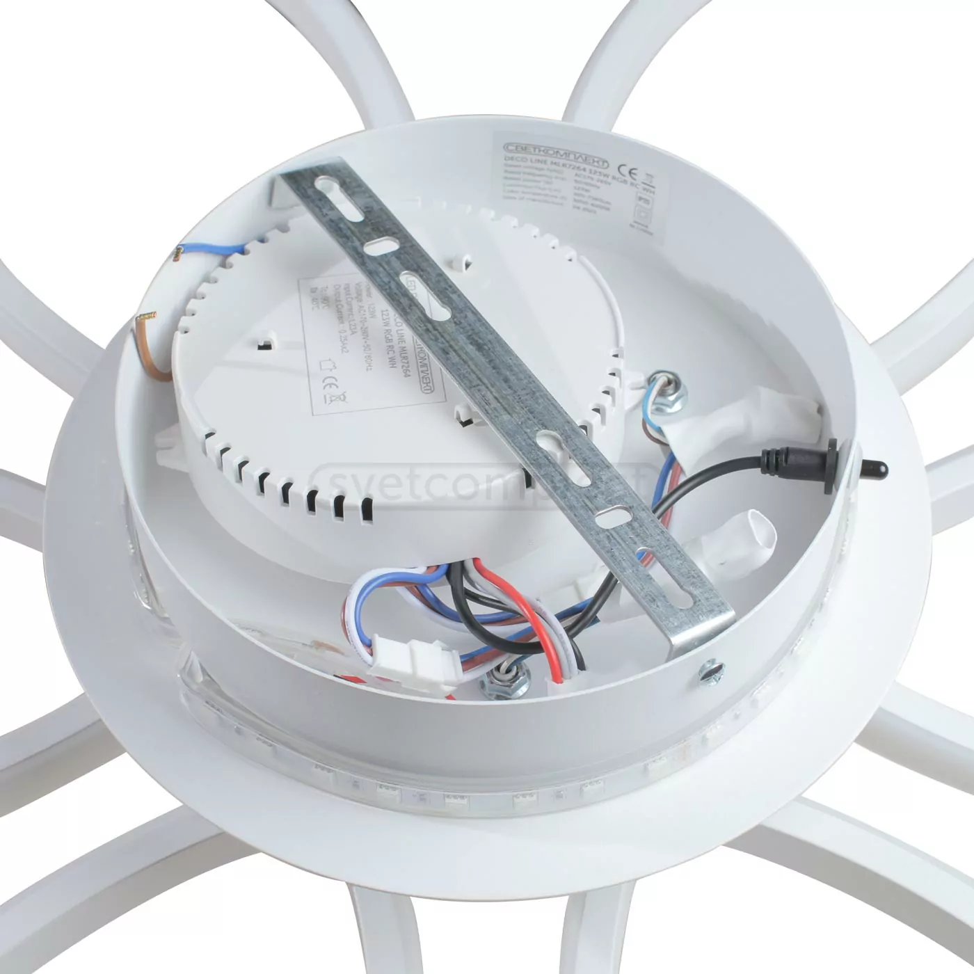 Світильник LED DECO LINE MLR7264 123W RGB RC WH