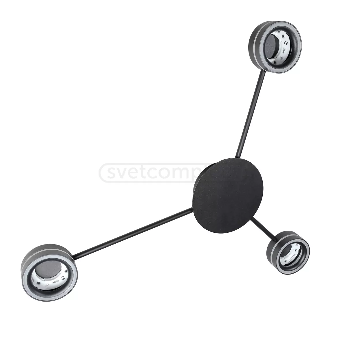 Люстра G NURE 3x GX53 чорний СВЕТКОМПЛЕКТ