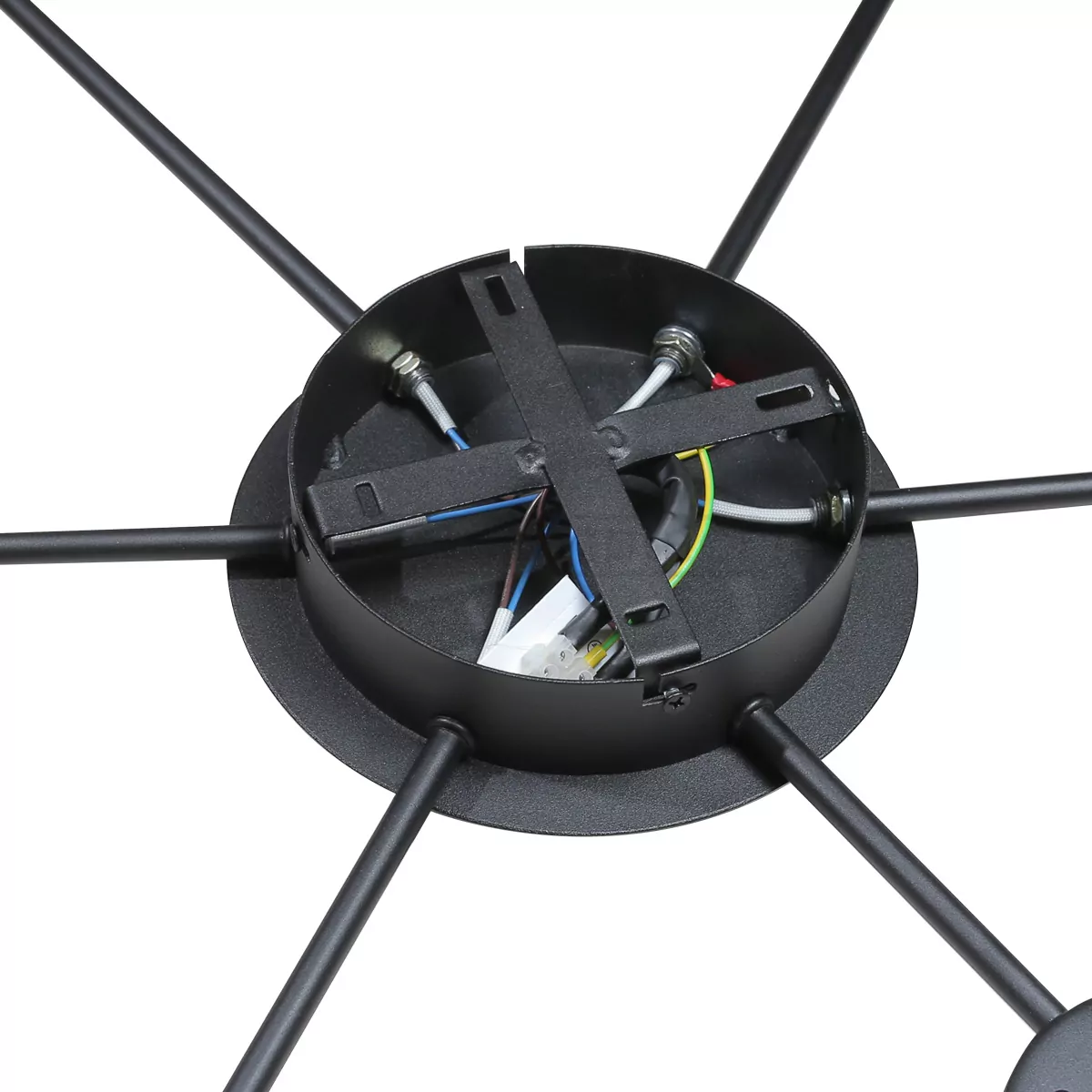 Люстра G NURE 6x GX53 чорний СВЕТКОМПЛЕКТ