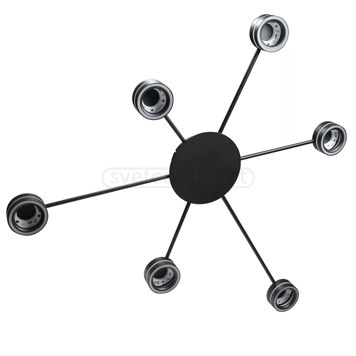 Люстра G NURE 6x GX53 чорний СВЕТКОМПЛЕКТ