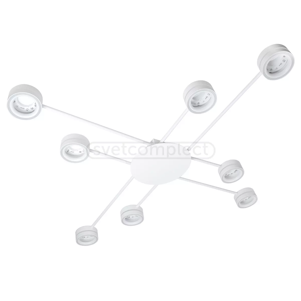 Люстра G NURE 8x GX53 білий СВЕТКОМПЛЕКТ