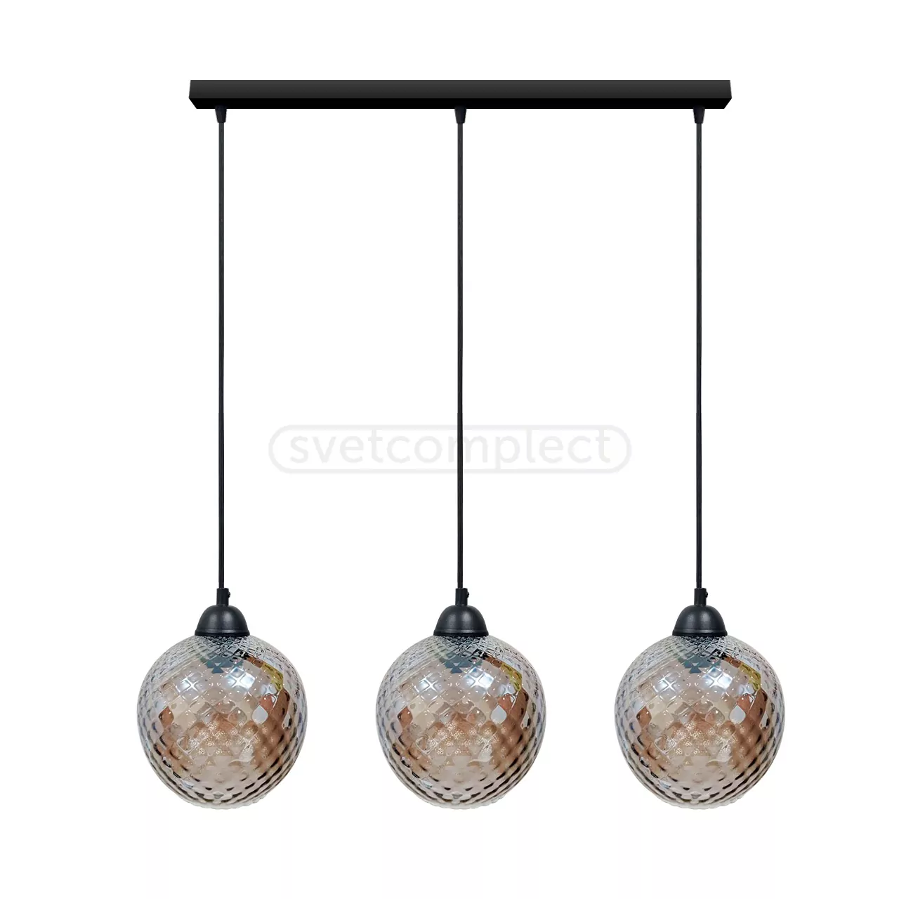 Підвіс TOMANY 3x E27 чорний СВЕТКОМПЛЕКТ