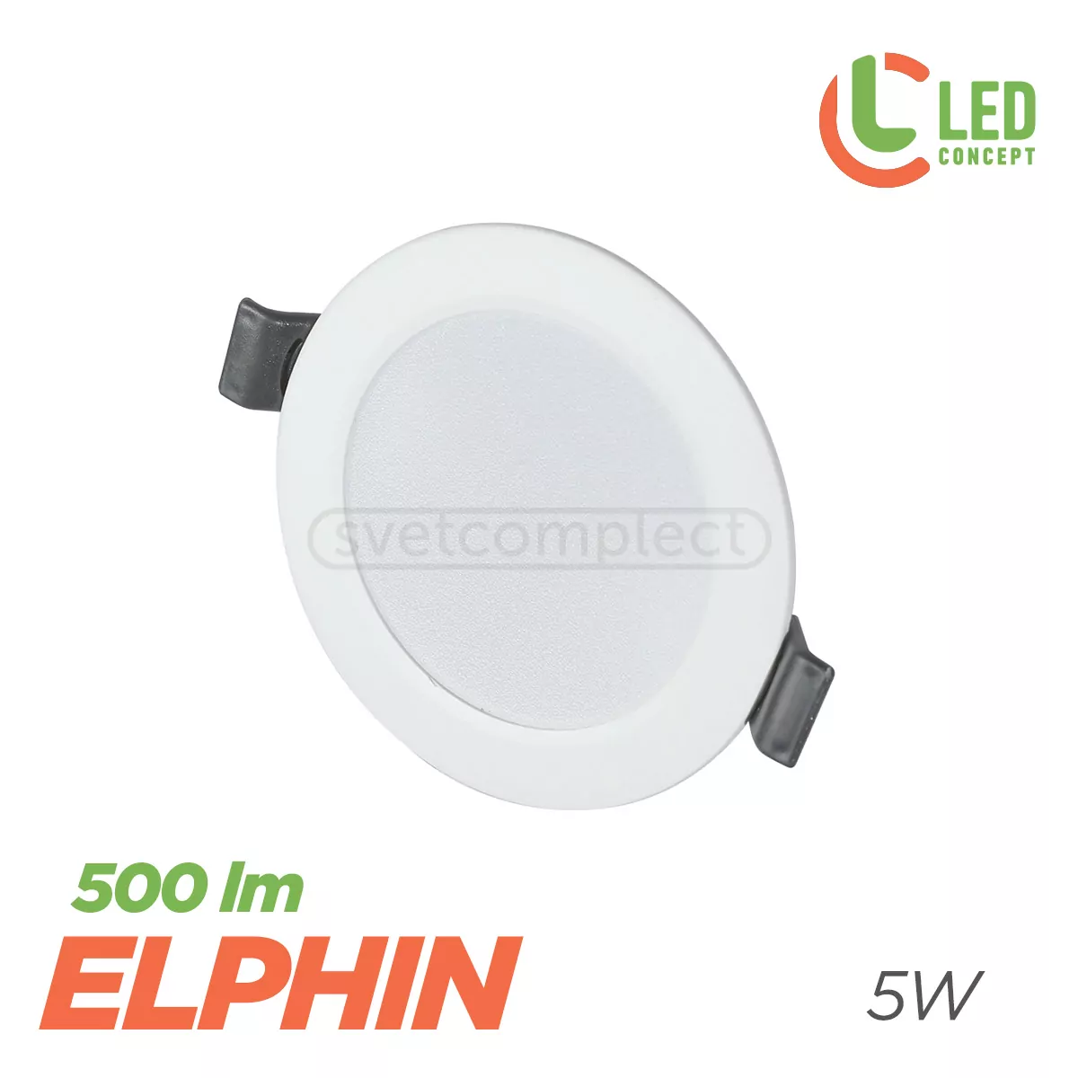 Світильник світлодіодний LED ELPHIN LCR90 5W 4500К WH LED CONCEPT Світильник світлодіодний LED ELPHIN LCR90 5W 4500К WH LED CONCEPT