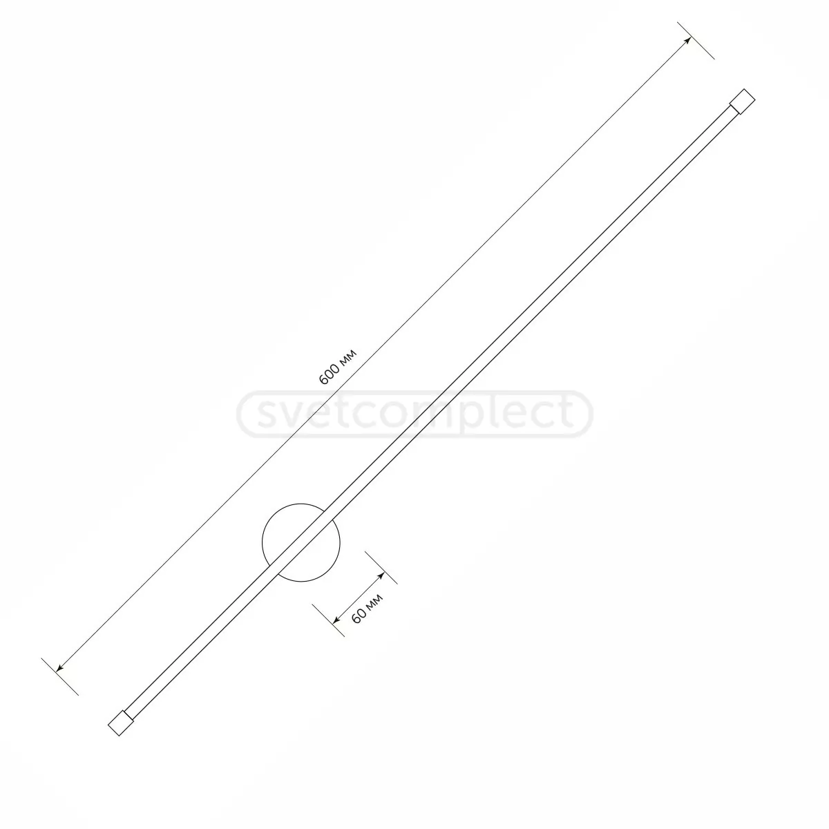 Підсвітка декоративна LED ERRY 12W алюміній BK LUNA HOME