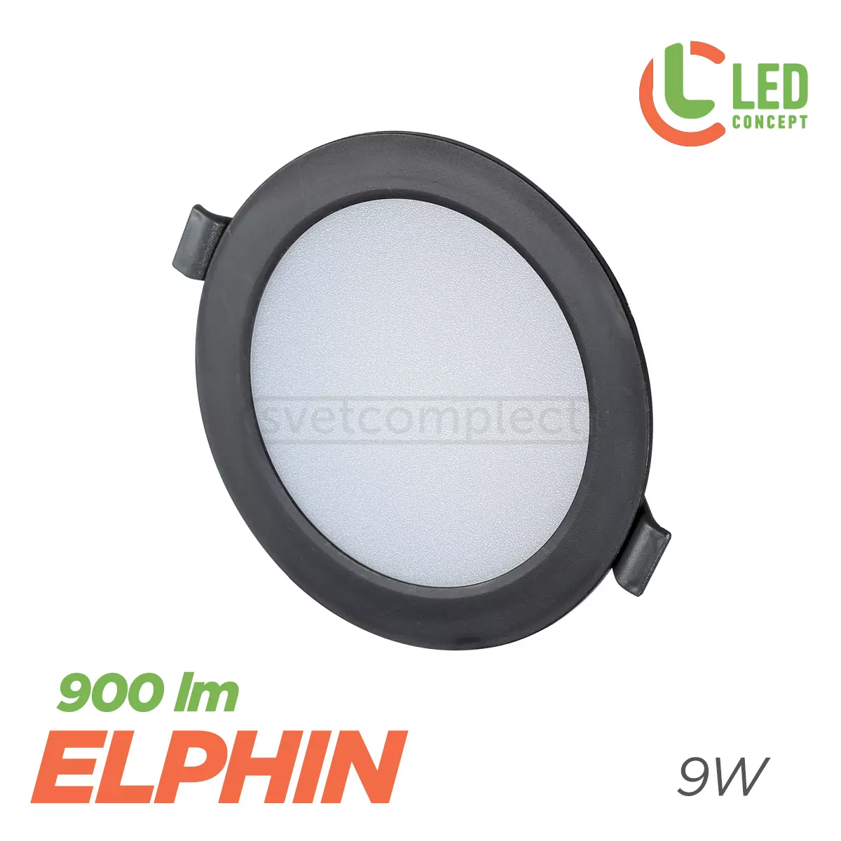 Світильник світлодіодний LED ELPHIN LCR119 9W 4500К BK LED CONCEPT Світильник світлодіодний LED ELPHIN LCR119 9W 4500К BK LED CONCEPT