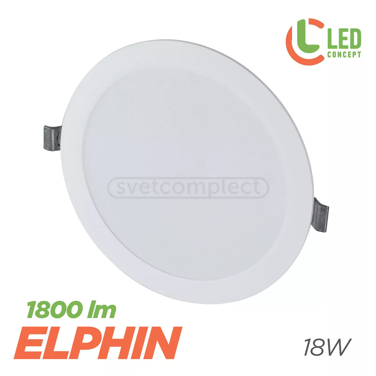 Світильник світлодіодний LED ELPHIN LCR176 18W 4500К WH LED CONCEPT Світильник світлодіодний LED ELPHIN LCR176 18W 4500К WH LED CONCEPT