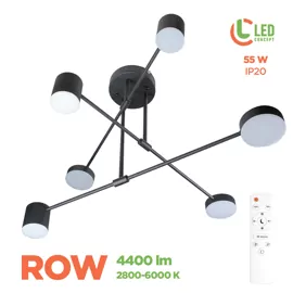 Світильник світлодіодний LED ROW 8540 55W RC BK LED CONCEPT