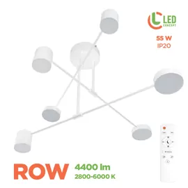 Світильник світлодіодний LED ROW 8540 55W RC WH LED CONCEPT