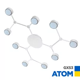 Люстра Atom 9x GX53 білий