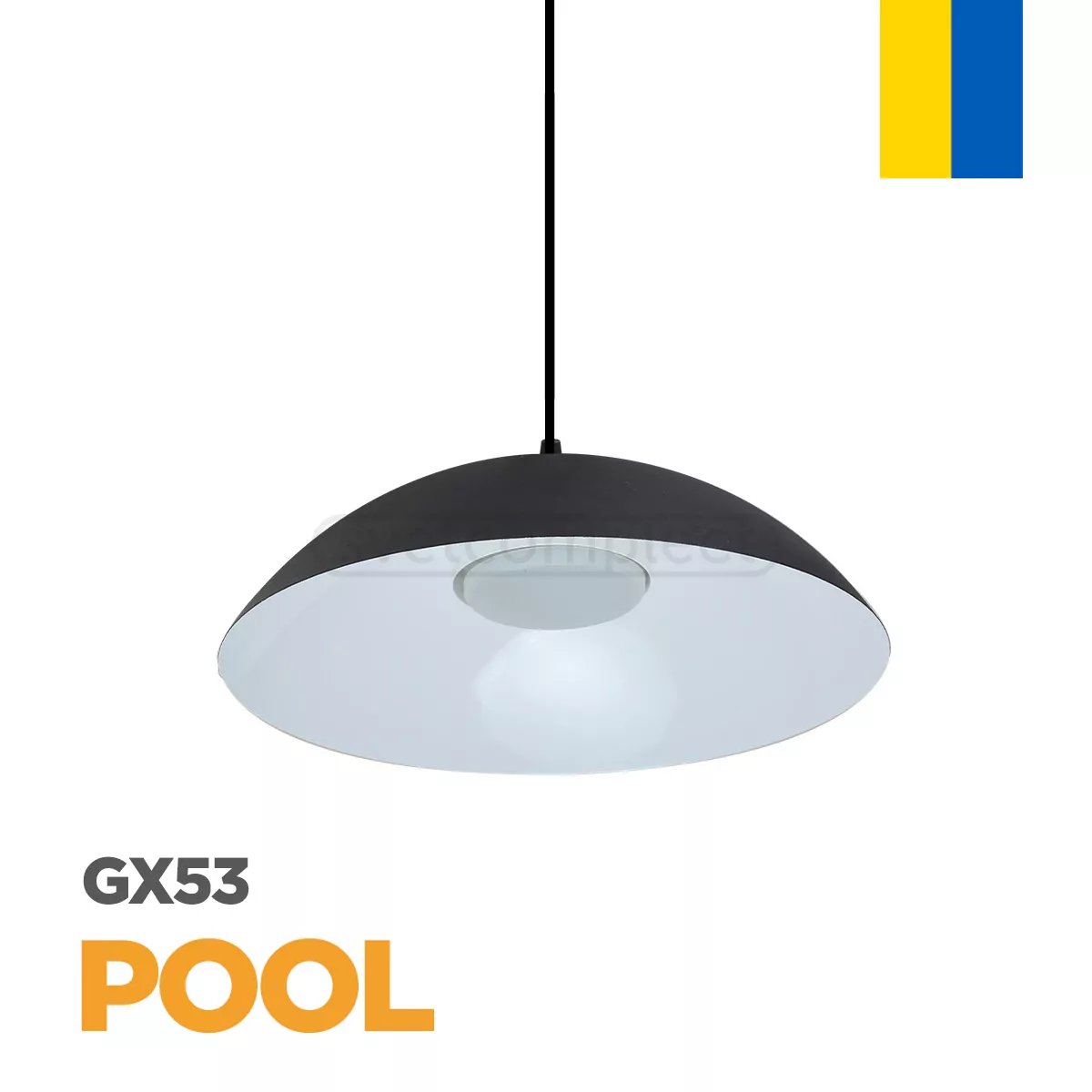 Підвіс POOL 1xGX53 чорний