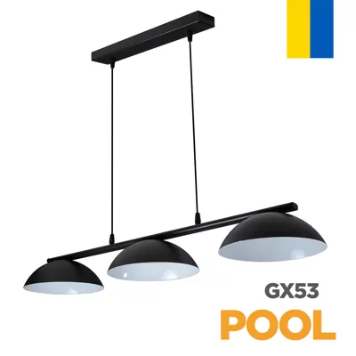 Підвіс POOL 3xGX53 чорний