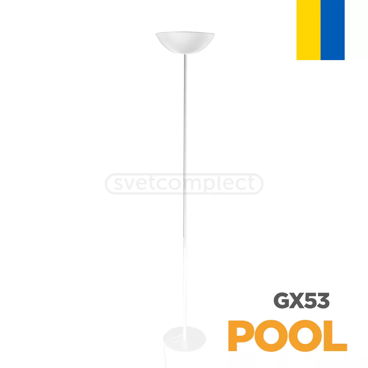 Торшер POOL 1xGX53 білий