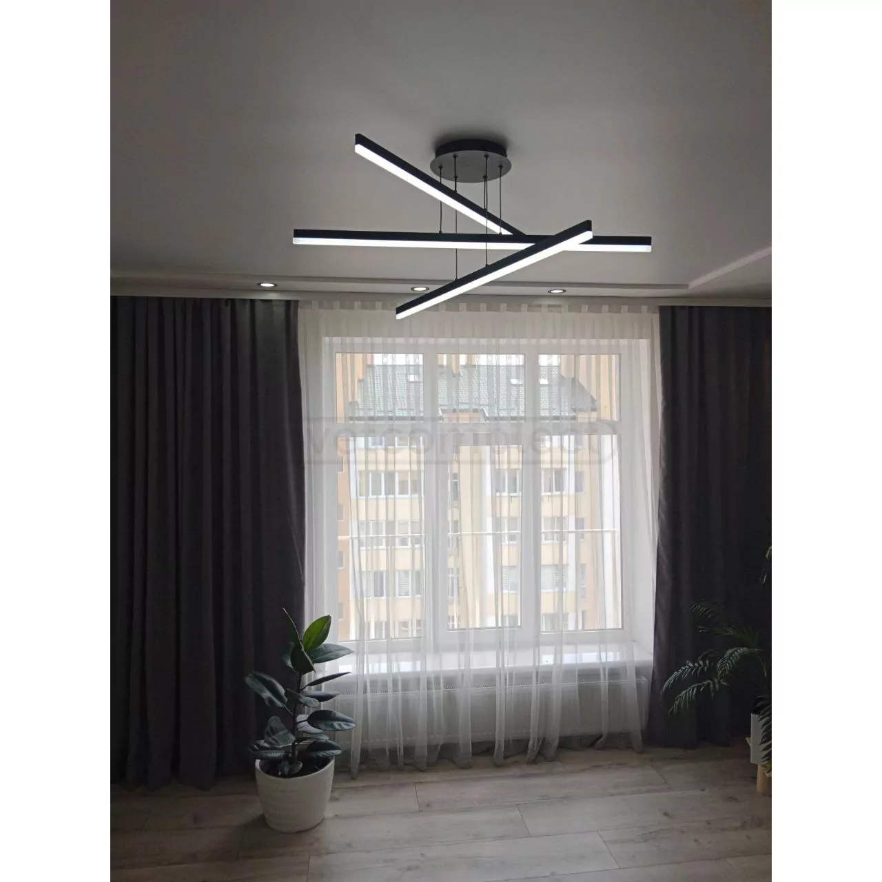 Підвіс Bray LED 3 85Вт RC чорний LED CONCEPT 