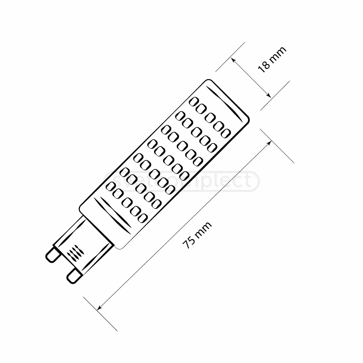 Лампа LED LC G9 9.5W 4500K LED CONCEPT