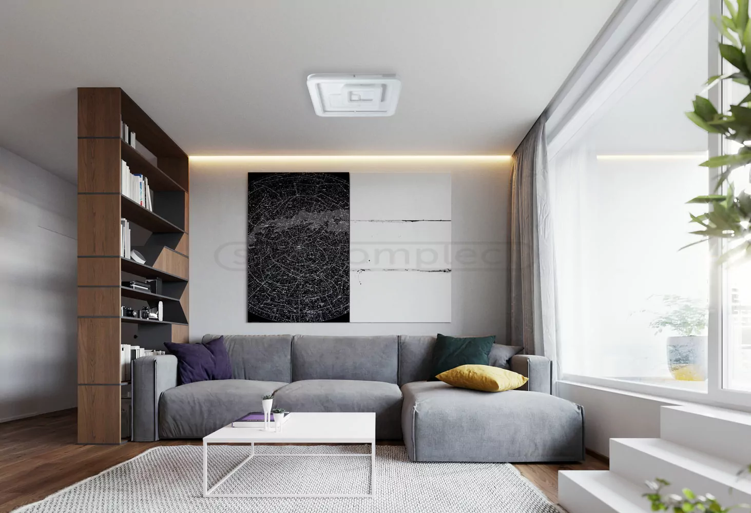 ACR 55 3S 120W RC 120 Вт білий матовий 2800-6000 К